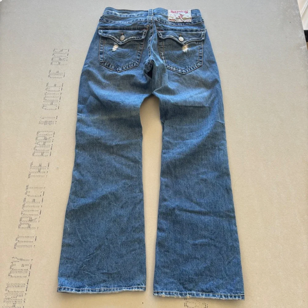 Y2K True Religion Billy Distressed Baggy‎ Jeans